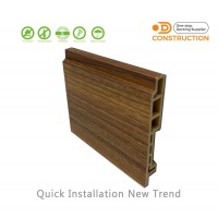 WPC 80mm Connecting Skirting Board for Wall